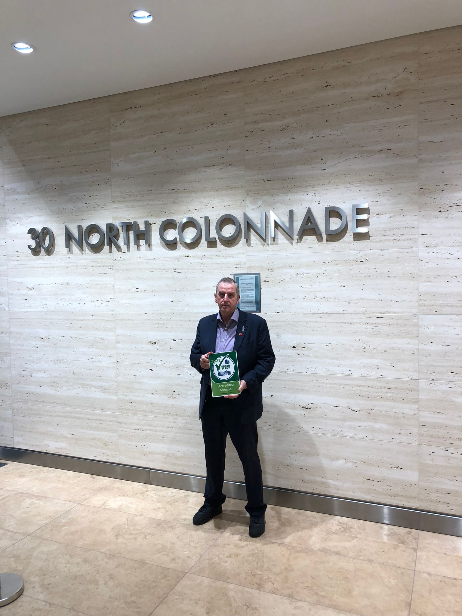 30 North Colonnade Join The Green Initiative